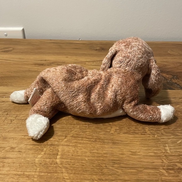 Ty Beanie Babies Sniffer Dog Brown White Soft 2000 – New Tag Protector VINTAGE - Picture 9 of 9